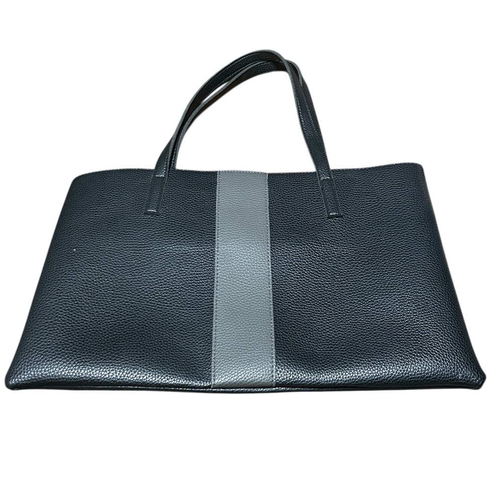 Vince Camuto Black Leather Tote Bag